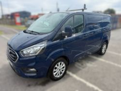 2020 FORD TRANSIT CUSTOM 320LEADER EBLUE PANEL VAN - 96K MILES - AIR CON - HEATED SEATS