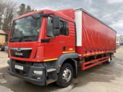 2017 17 MAN TGM 18.250 SLEEPER CAB CURTAIN SIDE HCV - EURO 6 - 428K KM