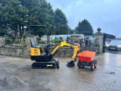 NEW/UNUSED 2024 JPC HT12 MINI EXCAVATOR WITH KONSTANT MINI DUMPER BUNDLE!