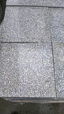 1 PALLET OF BRAND NEW GREY TERRAZZO COMMERCIAL TILES Z30099, COVERS 24 SQUARE YARDS