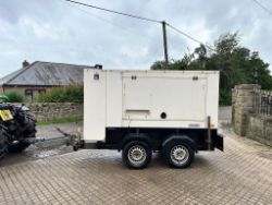 F.G.WILSON P75P1 75KVA DIESEL TWIN AXLE TOWBEHIND GENERATOR