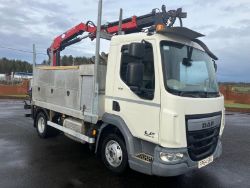 2015 64 PLATE DAF LF 45.150 8.3 TON HCV - 55K MILES - CRANE