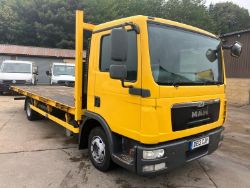 2013 13 MAN TGL 7.5 TON FLATBED VAN - 573000KM - 3 SEATS