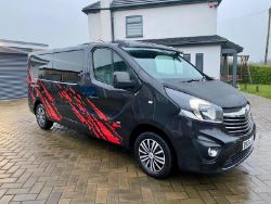 2014 64 VAUXHALL VIVARO 2900 SPORTIVE CDTI CAMPERVAN - 159K MILES - 5 SEATS -- 240V HOOKUP - NO VAT
