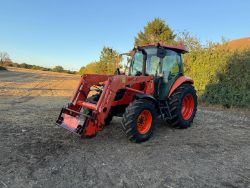 2014/64 KUBOTA M7060 74HP 4WD TRACTOR WITH KUBOTA LA1154 FRONT LOADER *889 HOURS*