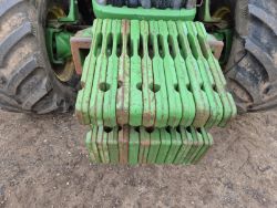 SET OF JOHN DEERE WEIGHTS 12X 50KG