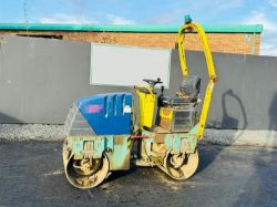 AMMANN AV12-2 DOUBLE DRUM ROLLER*TURNS OVER DIESEL ISSUES* 282 HOURS*