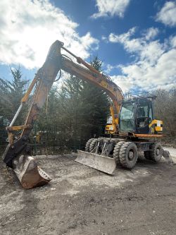 JCB JS130 WHEELED EXCAVATOR 360 MACHINE