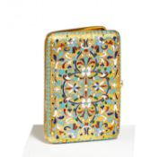 Zigarettenetui mit floralem Cloisonnédekor