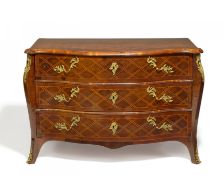 Kommode Louis XV mit Rautendekor