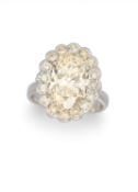 Floraler Diamant-Entourage-Ring