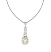 Klassische Diamant-Anhängerkette