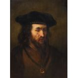 Rembrandt van Rijn: Bildnis eines bärtigen Mannes mit Barett und Goldkette
