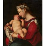 Toskanischer Caravaggist: Madonna mit Christuskind