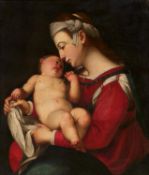 Toskanischer Caravaggist: Madonna mit Christuskind
