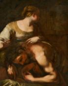 Luca Giordano: Samson schläft in Delilas Schoß