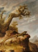 Jan Adriaensz van Staveren: Eidechse auf einem Felsvorsprung