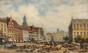 Adalbert Wölfl: Der alte Marktplatz in Breslau