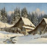 Karl Hauptmann: "Obermühle im Schwarzwald"