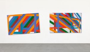 Dora Maurer: Quasi-Picture and its mirroring (Zwischenraster Quasi-Bild, Schritt 103)
