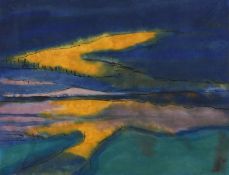 Emil Nolde: Abendwolken über dem Watt