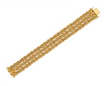 Dreireihiges Gold-Armband