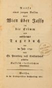 J. C. v. Struwe, Reise eines jungen Russen von Wien über Jassy in die Crimm. Gotha 1801.
