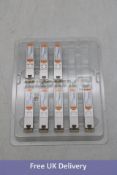 Eight Flexpotix 10/100/1000Base, T.C12.02.AT COPPER SFP 100 M, RJ-45, Autoneg, NO RX_LOS, Preferred