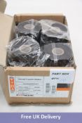 Ten Thermal Transfer Wax Resin Ribbons, Black, 60mm X 450mm