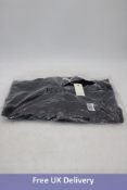 Hartford Service Wool Blend Fleece Chore Jacket, Navy, Size M