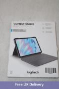 Logitech Combo Touch Keyboard Case for iPad Air 11-Inch M3, Grey