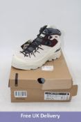 Salomon X-Alp Mid LTR GTX Boots, Almond Milk/Catawba Grape/Turbulence, UK 7. Box damaged