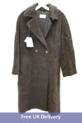 Marella Dede Belted Coat, Black, UK 10. Box damaged