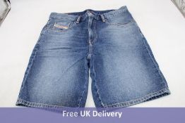 Diesel D Strukt Shorts, Blue, Size 32. Used