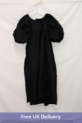 Cecilie Bahnsen Penelope Smock Dress, Black, Size 14