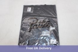Patta Basic Script Logo T-Shirt, Black, Size M