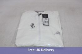 Adidas Elevated Mens 1/4 Zip Golf Top, White, UK M