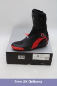 Dainese Sport Master Gore Tex Motorcycle Boots, Black Lava Red, Size 43