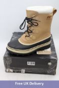 Sorel Caribou Waterproof Boots, Buff, UK 9.5. Box damaged