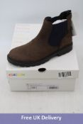 Geox Kids J Shaylax B Chelsea Boots, Brown/Navy, UK 5