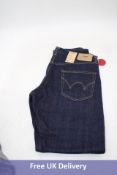Edwin Regular Tapered Denim Jeans, Dark Blue, Size W34/L34