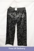 Named Collective Blade Camo Velour Sweatpants, Black/Grey, Size M