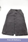 Diesel De Ronny Gonna Denim Skirt, Black, Size 26. Used