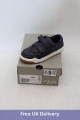 Clarks Kids Urban Solo Trainers, Navy, UK 12.5