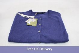 Gudrun Sjoden Wool Cardigan, Blue, Size L