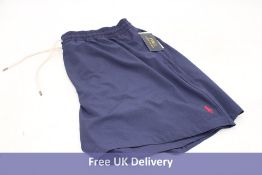 Ralph Lauren Traveler Swim Shorts, Navy, Size XXL