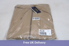 Polo Ralph Lauren Long-Sleeved Relaxed-Fit Jersey Hoody, Khaki, Size XXL