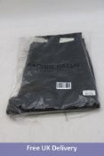 Racing Green Men's Straight Fit Denim Jeans, Black, Size 32 Reg