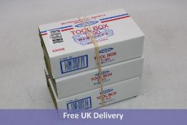 Three Toyo Steel Trunk Type Tool Box T190, Japan Tea Green