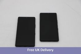 Two Sony Xperia L4 Android Mobile Phones, 64GB, Black. Used, no boxes or accessories. Remote admin m